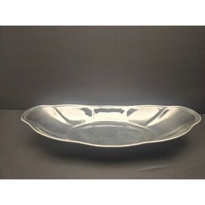 Vintage Oval Metal Tray Decorative Serving Platter